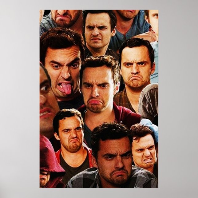 New Girl Nick Miller Collage Poster (Vorne)