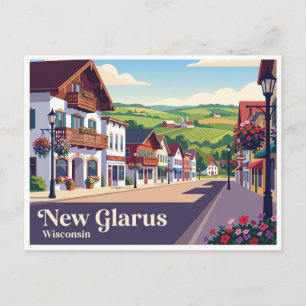 New Glarus Wisconsin Postkarte