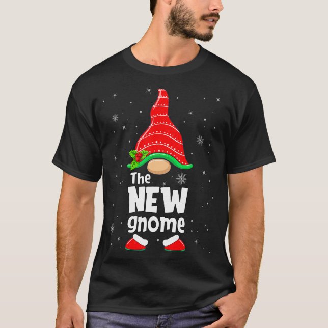 New Gnome Matching Family Group Christmas Party Pa T-Shirt (Vorderseite)