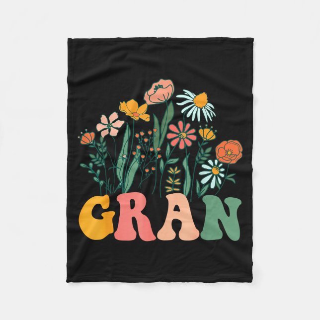 New Gran Wildflower First Birthday &amp; Baby Show Fleecedecke (Vorderseite)