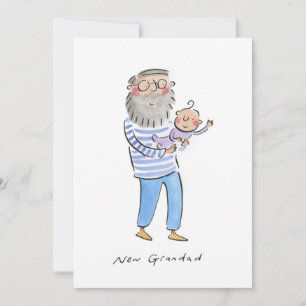 New Grandad Einladung
