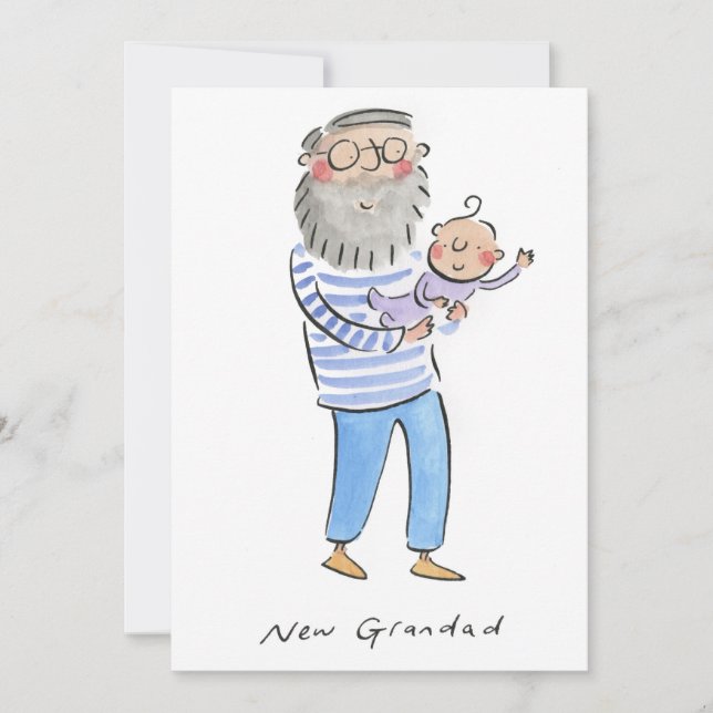 New Grandad Einladung (Vorderseite)