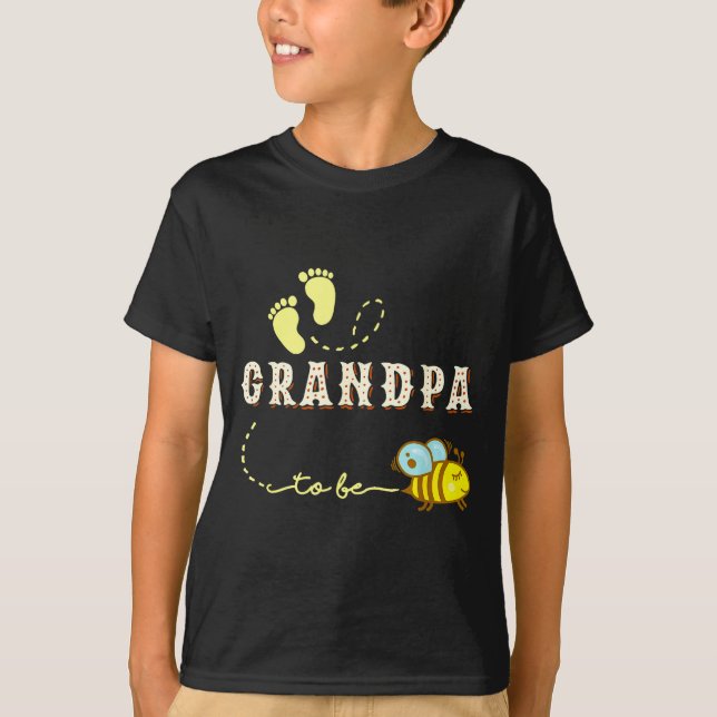 New Grandpa Grandpa To Bee Funny Fathers Day Shirt (Vorderseite)