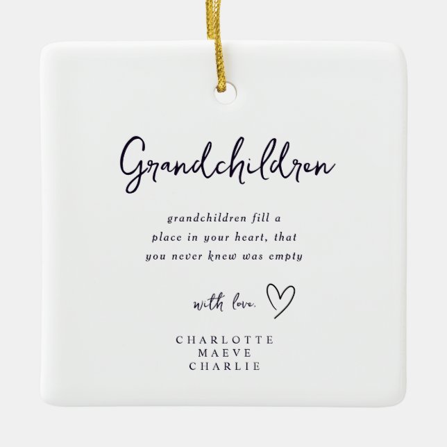 New Grandparents Grandma Grandad Keepsake Ornament (Vorderseite)