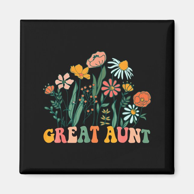 New Great Aunt Wildflower First Birthday &amp; Bab Magnet (Vorne)