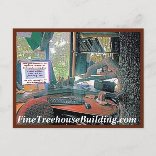 New Green HelpyounutsTreehouse Postcard Postkarte (Vorderseite)