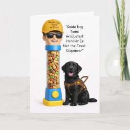 New Guide Dog Team Graduation Card – Working Dog,  Karte