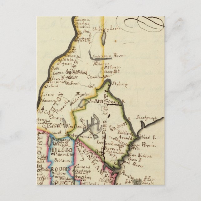 New Hampshire 3 Postkarte (Vorderseite)