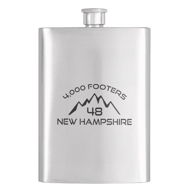 New Hampshire 4000 Footers Mountain Flachmann (Vorderseite)