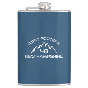 New Hampshire 4000 Footers Mountain Flachmann