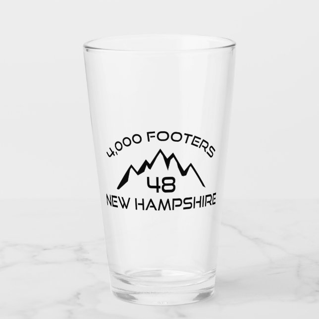 New Hampshire 4000 Footers Mountain Glas (Vorderseite)