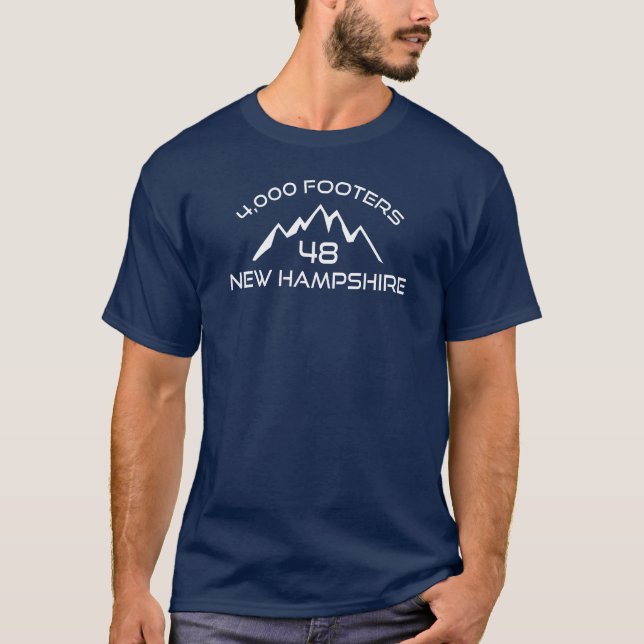 New Hampshire 4000 Footers Mountain T-Shirt (Vorderseite)