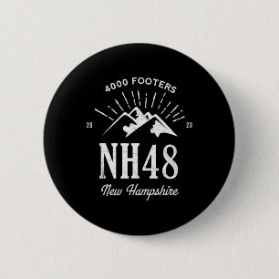 New Hampshire 4.000 Fuß hohe Berge Nh48 Wandern Button