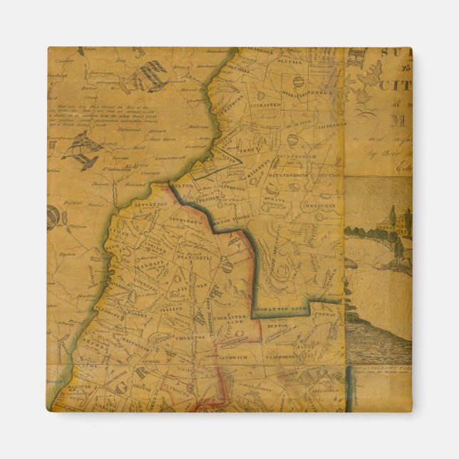 New Hampshire 4 Magnet (Vorne)