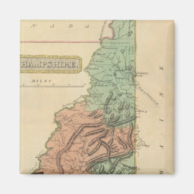 New Hampshire 8 Magnet (Vorne)