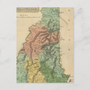 New Hampshire 8 Postkarte