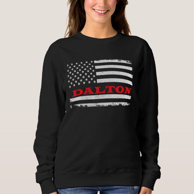 New Hampshire American Flag Dalton Usa Patriotic S Sweatshirt (Vorderseite)
