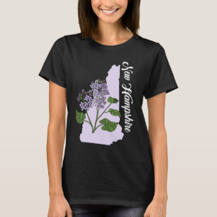 New Hampshire Blume Lila Lilac T-Shirt