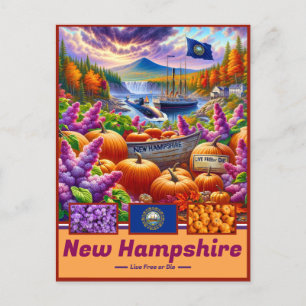 New Hampshire Charme Landschaftswunder Postkarte