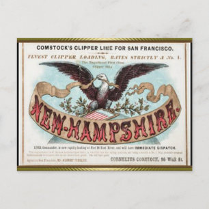 New Hampshire Clipper Sailing Postkarte