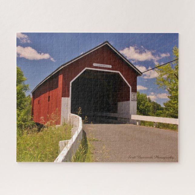 New Hampshire Covered Bridge - Jigsaw Puzzle (Horizontal)