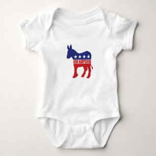 New Hampshire-Demokrat-Esel Baby Strampler