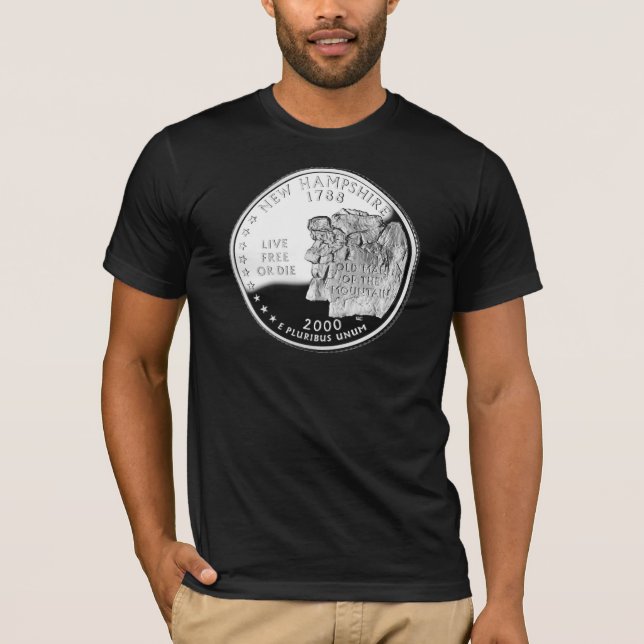 New Hampshire - Dunkelheit T-Shirt (Vorderseite)