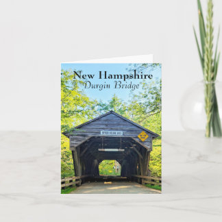 New Hampshire Durgin Bridge White Mountains Karte