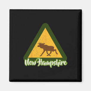 New Hampshire Elch Camping White Mountains Wildnis Magnet