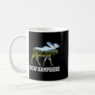 New Hampshire Elch-Wildnis-Wald-Natur-Szene Kaffeetasse