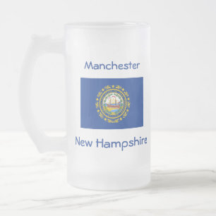 New Hampshire Flag Map City Tasse