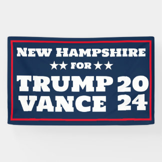 New Hampshire for Trump Vance 2024 Banner