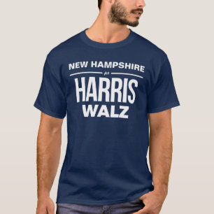 New Hampshire für Harris Walz T-Shirt