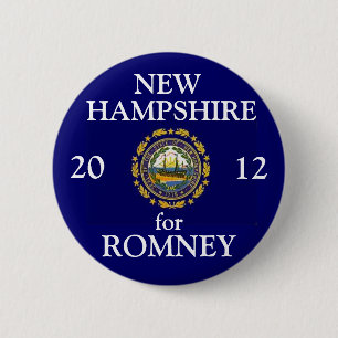 New Hampshire für Romney 2012 Button