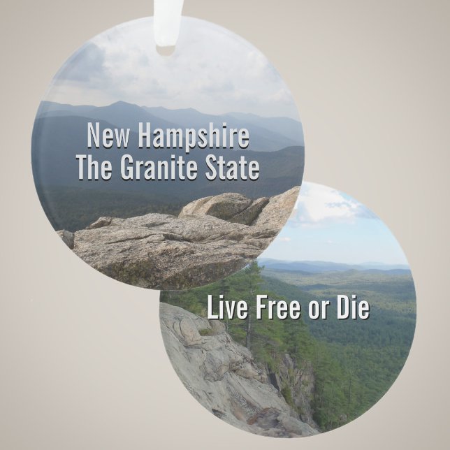 New Hampshire Granite State Live Free or Die Photo Ornament (Von Creator hochgeladen)