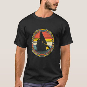 New Hampshire Hawaii Roots Origin Staat Map Retro T-Shirt