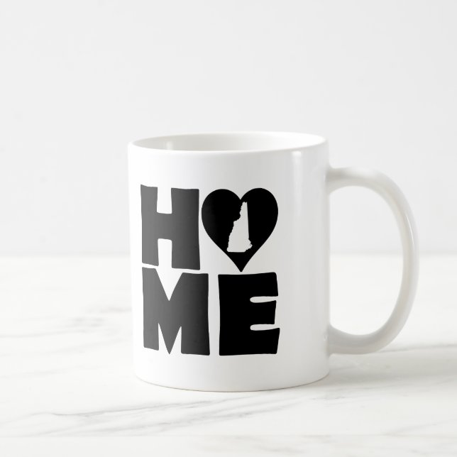 New Hampshire Home Heart State Mug oder Travel Mug Tasse (Rechts)