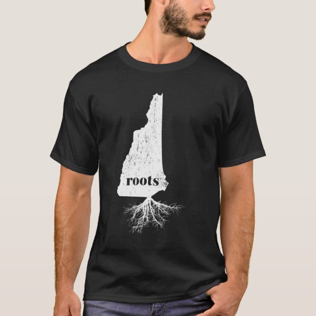 New Hampshire Hoodie Roots Staatsstolz Zuhause Gif T-Shirt (Vorderseite)