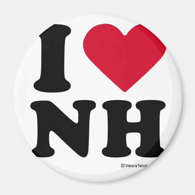 NEW HAMPSHIRE - "I LIEBE NH" "I LIEBE NEW HAMPSHIR MAGNET (Vorne)