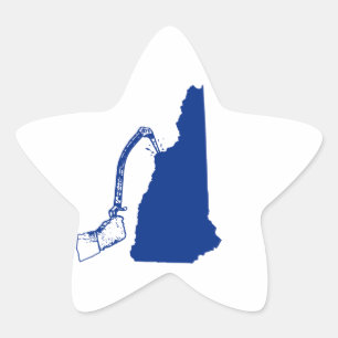 New Hampshire Ice Climbing Stern-Aufkleber