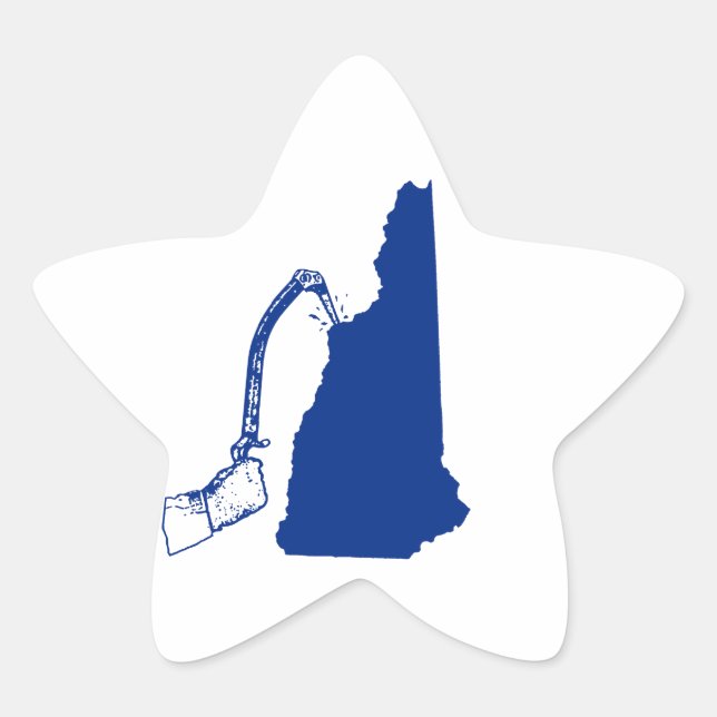 New Hampshire Ice Climbing Stern-Aufkleber (Vorderseite)