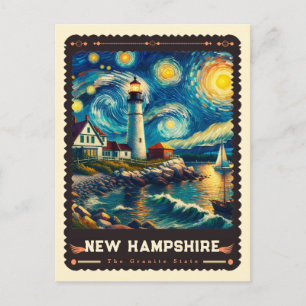 New Hampshire   Inspiriert von Vincent Van Gogh Postkarte