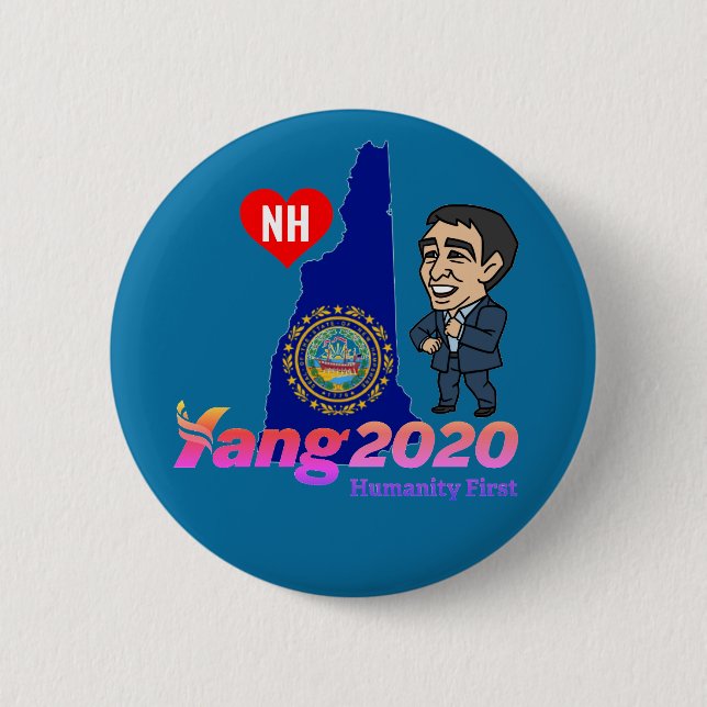 New Hampshire Lieben Yang Button (Vorderseite)