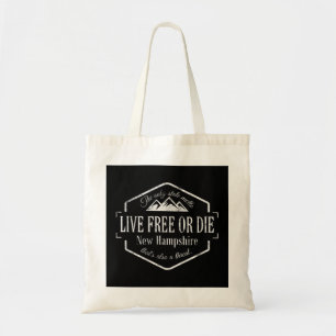 New Hampshire Live free oder die Staat Motto lusti Tragetasche