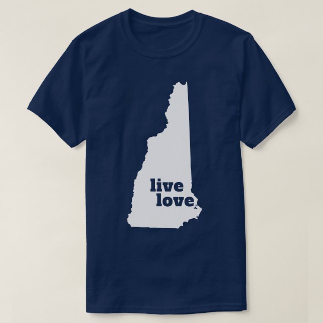 New Hampshire Live Liebe New Hampshire T-Shirt (Design vorne)