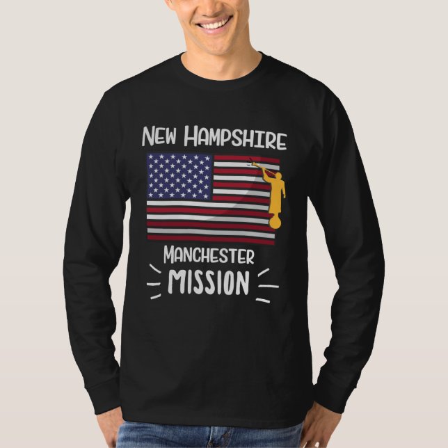 New Hampshire Manchester Mormon LDS Mission Missio T-Shirt (Vorderseite)
