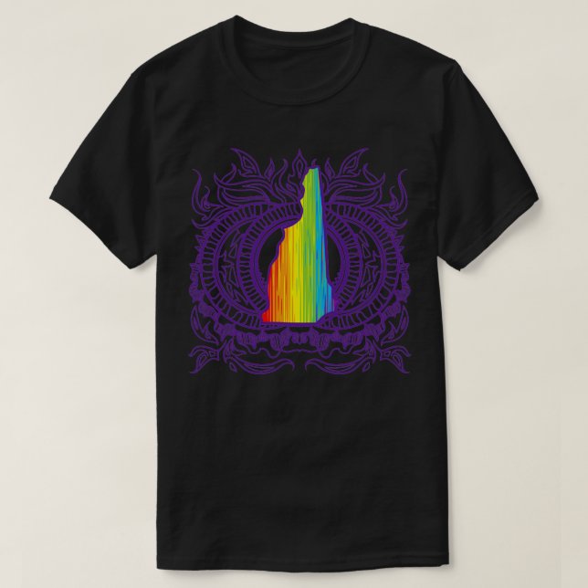 New Hampshire Mandala Pride T-Shirt (Design vorne)