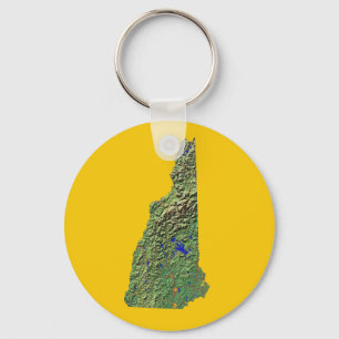 New Hampshire Map Schlüsselanhänger