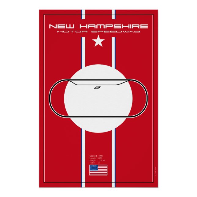 New Hampshire Motor Speedway Poster (Vorderseite)