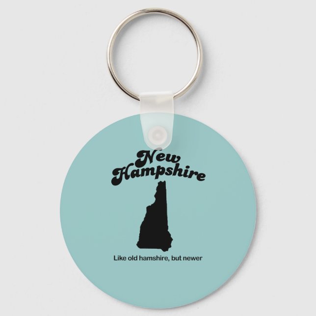 New Hampshire Motto - Wie alt Hampshire, aber neu Schlüsselanhänger (Vorderseite)